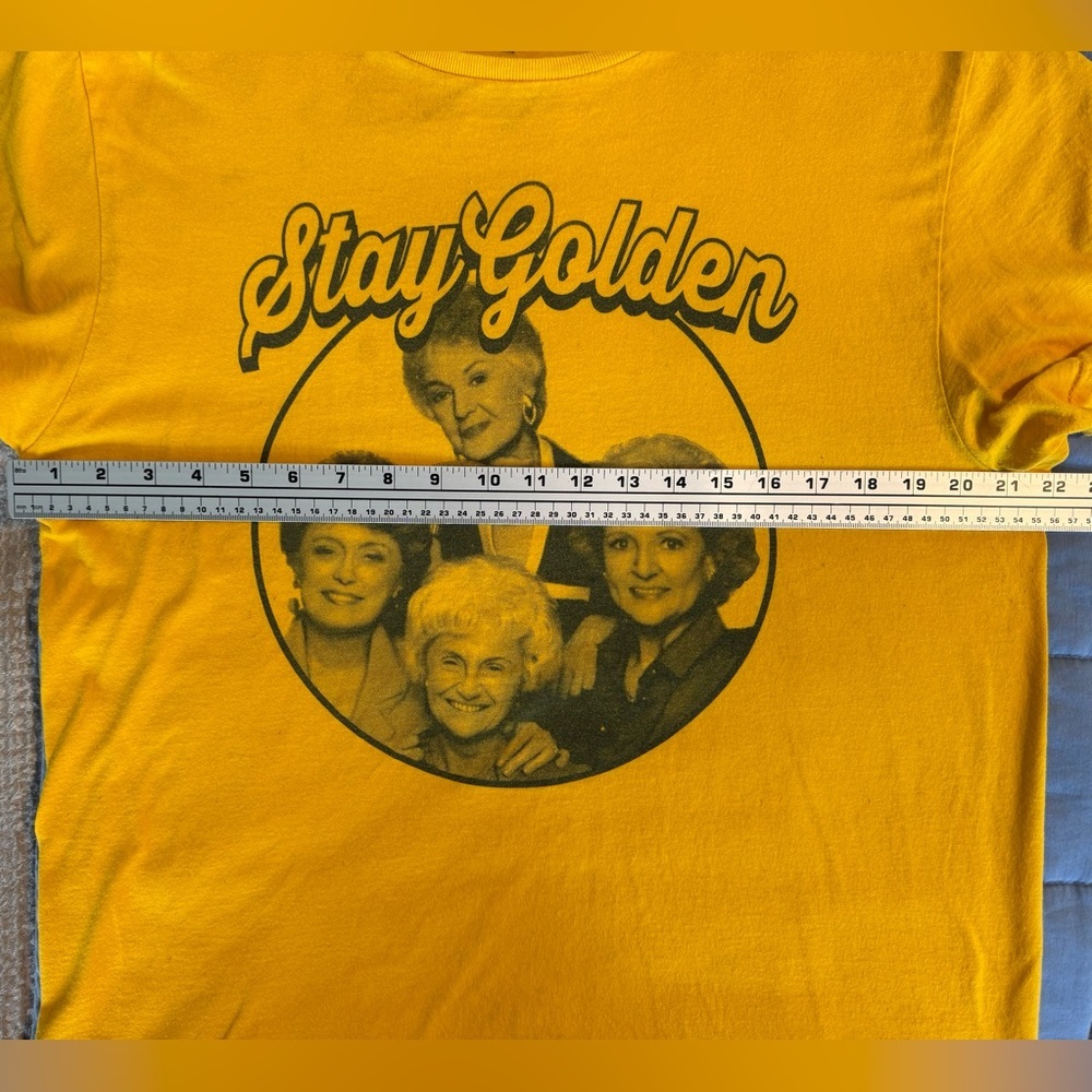 💅 Golden Girls Stay Golden Mustard Graphic Tee Size Large - Picture 6 of 8